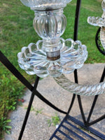 Antique Baccarat twist crystal chandelier