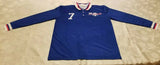 Steve Zungul New York Arrows Long Sleeve Soccer Jersey, Size Small - Diamonds Sapphires Rubies Emeralds