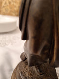 LaLouette Statue Possibly Bronze 12"x 4" Base 7 lbs 2 Ounces
