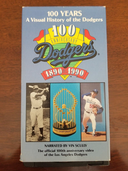 100 YEARS: A VISUAL HISTORY OF THE DODGERS RARE VHS! 1990 BASEBALL! - Diamonds Sapphires Rubies Emeralds