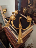 Pair Of Antique Gilt Gold Bronze French Sconces