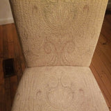 Designer Upholstered Tall Back Parlor Chair