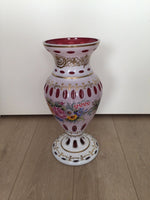 Antique Moser Bohemian Crystal 19th Century Vase