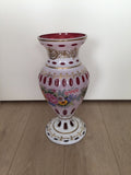 Antique Moser Bohemian Crystal 19th Century Vase