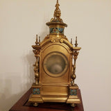 Antique 19th Century Museum Enamel Bronze Clock