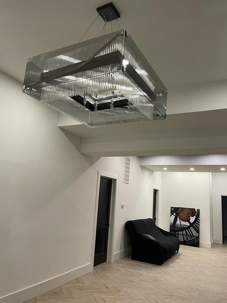 Troy Lighting Apollo 16 Light Dark Bronze Chrome Chandelier F5907 New in Box