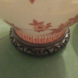 Antique Pair Of Asian Porcelain Chinoiserie Lamps