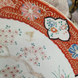 Emari Japanese Porcelain Round Plate 16"  Diameter Hand Painted  1960's