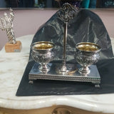 Sterling Silver 925 Salt And Pepper Holder Made In Isra