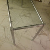 Mid Century Modern Milo Baughman ATTRIBUTED Chrome and Glass Console table