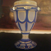 Antique Bohemian Moser Glass Overlay Vase #91508