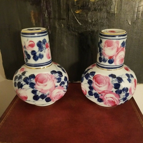 Pair of Limoges China Covered Jars