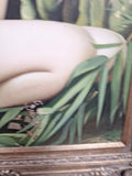 Large Framed Artwork of a Nude Asian Woman IMPERFECT CONDITION!! SEE PICS!!