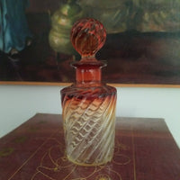 Antique Baccarat Cranberry Perfume Bottle