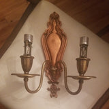 Pair of Antique E.F. Caldwell Copper Sconces