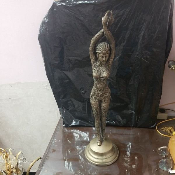 Sculputure Of Lady Ballerina Mermaid Indian Very Heavy