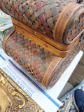 Vintage Basket Weave Jewelry Box