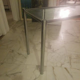 Mid Century Modern Milo Baughman ATTRIBUTED Chrome and Glass Console table