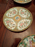 Antique Chinese Porcelain Collection Of Eight 200 Years Old Plates