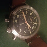 Rare Vintage Fossil Chronograph Millitary Watch