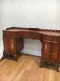 Antique wooden desk or Vanity with drawers