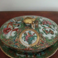 Antique Chinese Porcelain 200 years Old Rose Mandarin