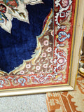 Hand Knotted Framed 100% Silk Oriental Rug 29" X 46"