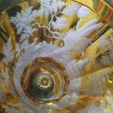 Museum quality 1850's Large Bohemian Glass Moser