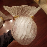 Pair Of Mid Century Modern Art Glass  Sconces