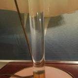 Mid century Modern Designer Venetian Handkerchief Lamp Pink