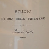 Vintage Mid Century Modern Architectural Etching Palazzo Bartolini #91008