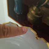 19th century French Opaline Baccarat Jeweled Centerpiece