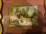 Pair of Framed Artwork by  Francois Boucher: Le Berger Endormie and Musette