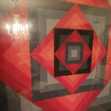 Mid century Modern Abstract Signed Pettipoint