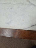 Japanese Marble and Wood Coffee Table 43" X 16" X 14"