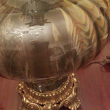 Pair Of Mid Century Modern Hollywood Regency Pair Of Venetian Lamps