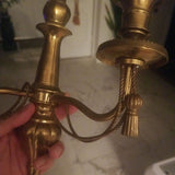 Pair Of Gilt Hollywood regency Mid century Modern Sconces