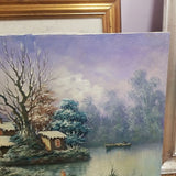 Oil Painting Snow Scene