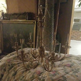 Large Vintage Gilt Bronze French Chandelier