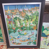 Set Of 4 Oil Paintings