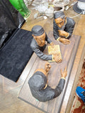 3 Rabbis Sculpture Judaica 17" X 8" X 8"