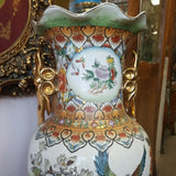 Large Chinese Porcelain 36" tall x 12" at top x 15" at middle