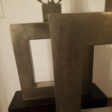 Mid century Modern Pair of Cubist Designer Lamps