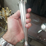 Pair Of Candlesticks Pure Silver Reinforced with Cement