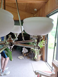 Mid Century Modern looking Chrome Chandelier #93258
