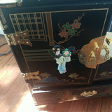 Chinese Black Lacquer Commode