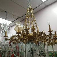 Antique Bronze Chandelier