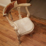 Antique Paint Decorated Italian Corner Chair