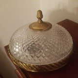 Vintage Baccarat Crystal Pair Of Light Fixtures