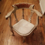 Antique Paint Decorated Italian Corner Chair